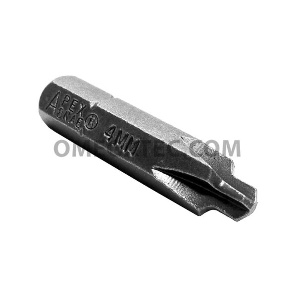 BNAE-4MM Apex Brand 4mm B.N.A.E. Insert Bit, 1/4'' Hex Drive