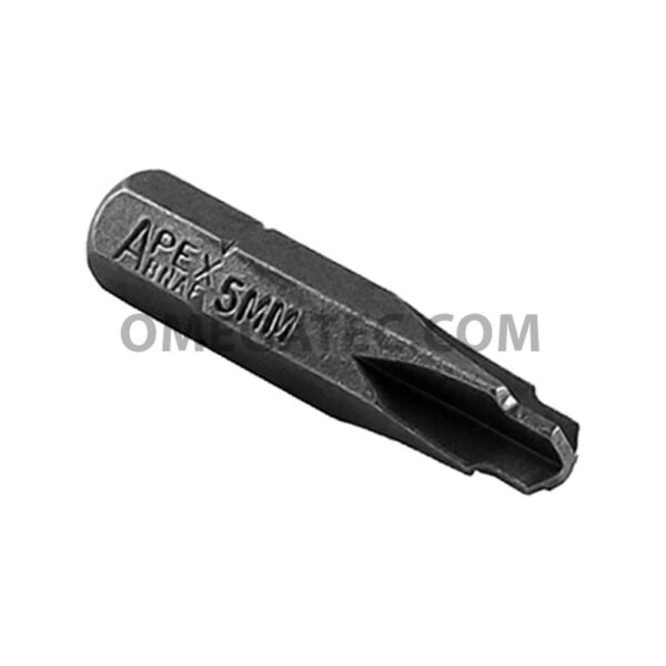 BNAE-5MM Apex Brand 5mm B.N.A.E. Insert Bit, 1/4'' Hex Drive
