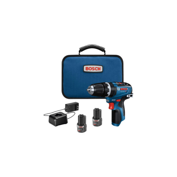 BOSCH GSB12V-300B22 12V Max EC Brushless 3/8'' Hammer Drill Kit