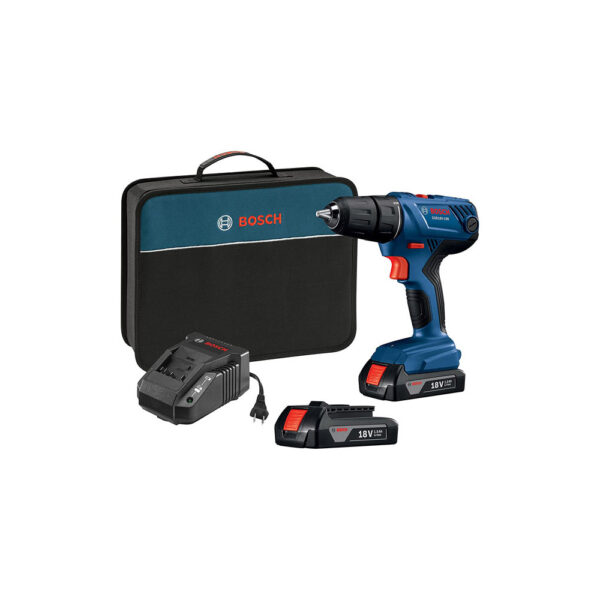 BOSCH GSR18V-190B22 18V Compact 1/2'' Drill Driver Kit