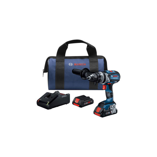 BOSCH GSR18V-755CB25 18V EC Brushless Connected-Ready Brute Tough 1/2'' Drill Driver Kit