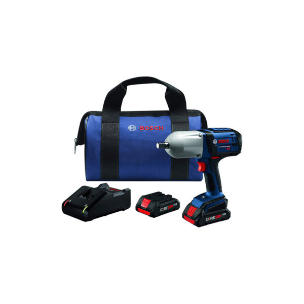 BOSCH HTH181-B25 18V High-Torque Impact Wrench with Pin Detent Kit