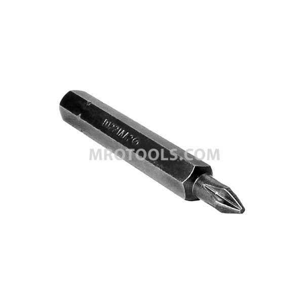 D1221AA2 Zephyr Tool #1 Phillips Hex Shank Insert Bit, For Machine Screws, 1/4'' Hex Shank