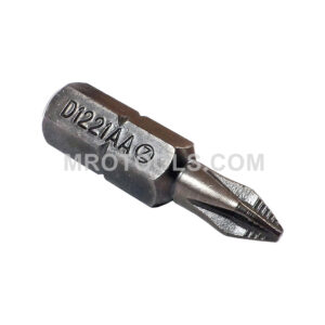 D1221AAACR-B Zephyr Tool #1 Phillips Insert Bit, ACR, 1/4'' Hex Drive