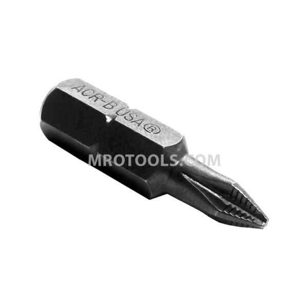 D1221XXACR-B Zephyr Tool #1 Phillips Insert Bit, ACR, 1/4'' Hex Drive