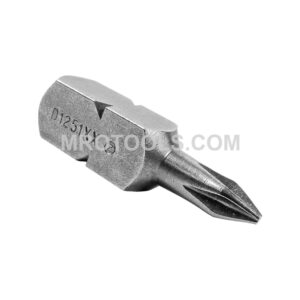 D1251XX Zephyr Tool #1 Phillips Square Shank Insert Bit, For Self Tapping Screws, 5/16'' Square Shank