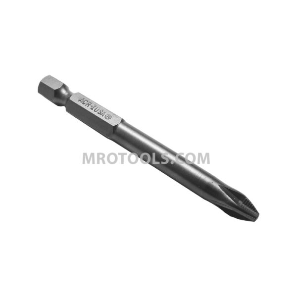 E1102XX275RI Zephyr Tool #2 Phillips Installation Power Drive Bit, ACR, For Self-Tapping Screws, 1/4'' Hex Shank