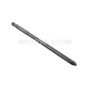 E1102XX6 Zephyr Tool #2 Phillips Power Drive Bit, For Self Tapping Screws, 1/4'' Hex Shank