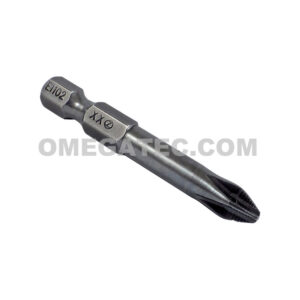 E1102XXACR-B Zephyr Tool #2 Phillips Power Drive Bit, ACR, Turned Shank, For Machine Screws, 1/4'' Hex Shank