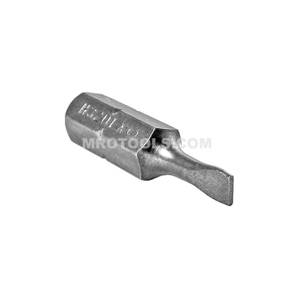 H3201X Zephyr Tool 3F-4R Slotted Insert Bit, For Self Tapping Screws, 1/4'' Hex Shank