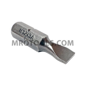 H3213A Zephyr Tool 8F-10R Slotted Insert Bit, For Machine Screws, 1/4'' Hex Shank