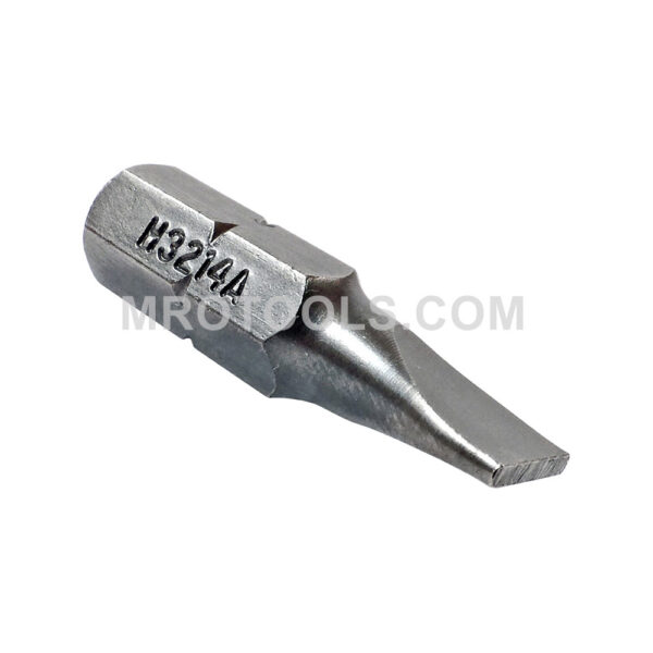 H3214A Zephyr Tool 10F-12R Slotted Insert Bit, For Machine Screws, 1/4'' Hex Shank