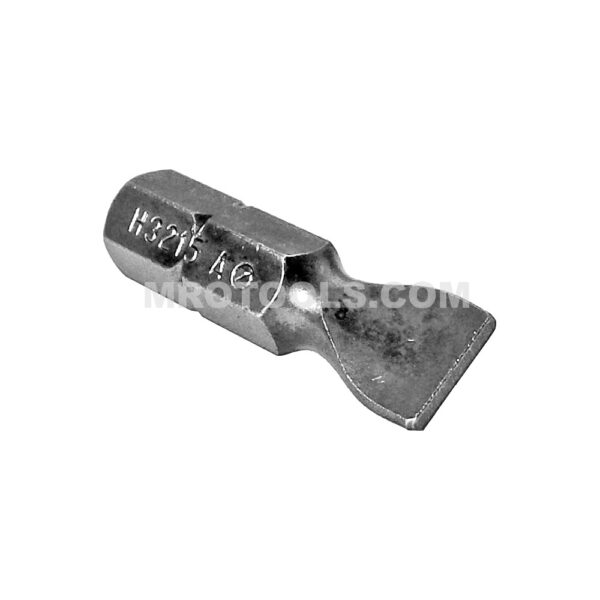 H3215A Zephyr Tool 12F-14R Slotted Insert Bit, For Machine Screws, 1/4'' Hex Shank