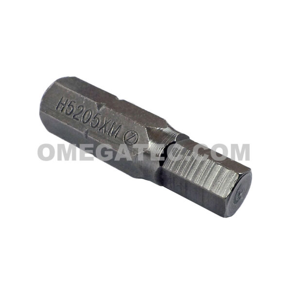 H5205XM Zephyr Tool 5mm Socket Head (Hex-Allen) Insert Bit, 1/4'' Hex Shank