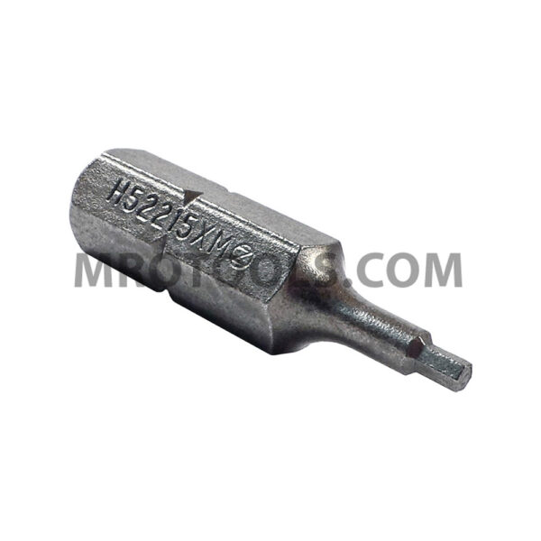 H52215XM Zephyr Tool 1.5mm Socket Head (Hex-Allen) Insert Bit, 1/4'' Hex Shank