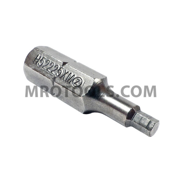 H52225XM Zephyr Tool 2.5mm Socket Head (Hex-Allen) Insert Bit, 1/4'' Hex Shank