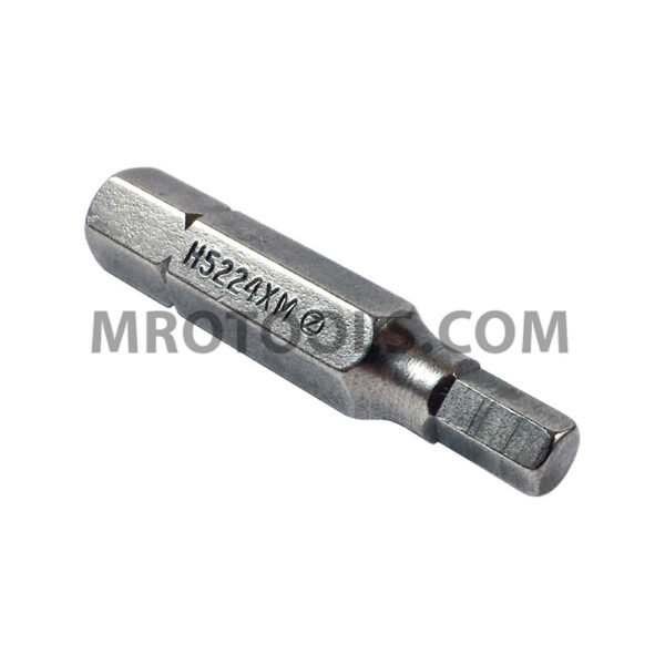 H5224XM Zephyr Tool 4mm Socket Head (Hex-Allen) Insert Bit, 1/4'' Hex Shank