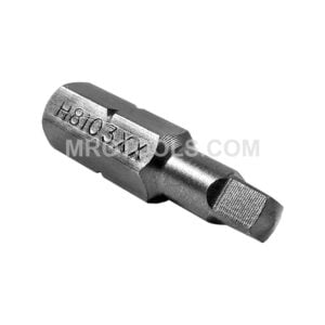 H8103XX Zephyr Tool #3 Square Recess Insert Bit, 1/4'' Hex Shank