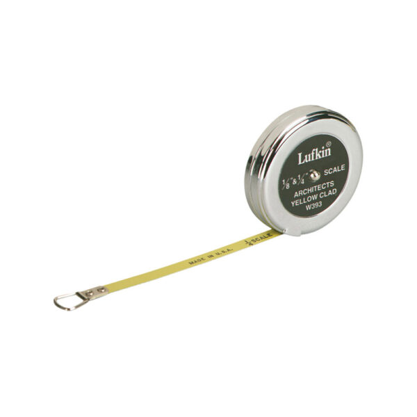 W393 Lufkin 1/4'' x 5' Architect's Pocket Scale Tape Measure