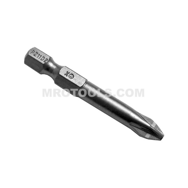 PZ1102XACR-B Zephyr Tool #2 Pozidriv Power Drive Bit, ACR-B 4x4, For Self Tapping Screws, 1/4'' Hex Shank