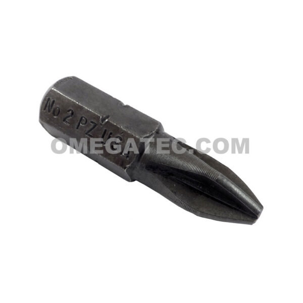 PZ1222X Zephyr Tool #2 Pozidriv Insert Bit, For Self Tapping Screws, 1/4'' Hex Shank