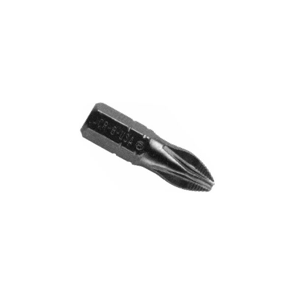PZ1223XACR-B Zephyr Tool #3 Pozidriv Insert Bit, ACR-B 4x4, For Self Tapping Screws, 1/4'' Hex Shank
