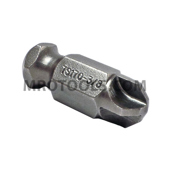 TS170-3/8 Zephyr Tool #3/8 Torq-Set Power Drive Bit, 7/16'' Hex Shank