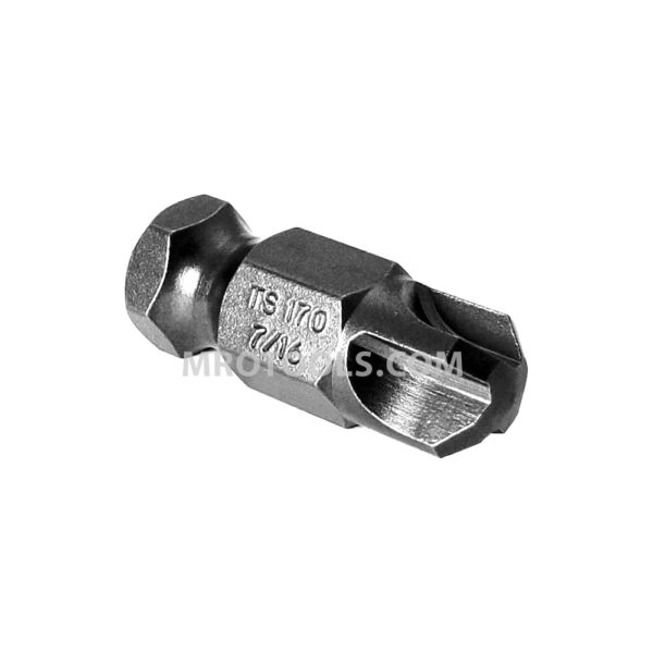 TS170-7/16 Zephyr Tool #7/16 Torq-Set Power Drive Bit, 7/16'' Hex Shank