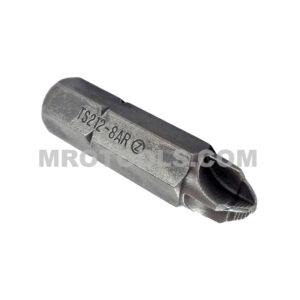 TS212-8AR Zephyr Tool #8 Torq-Set ACR Insert Bit, 5/16'' Hex Shank