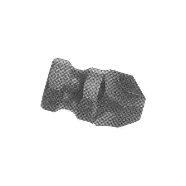 TW12B Zephyr Tool #12 Tri-Wing Bullnose Power Drive Bit, 5/8'' Hex Shank