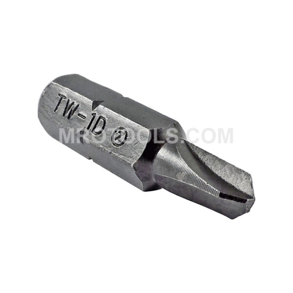 TW1D Zephyr Tool #1 Tri-Wing Insert Bit, 1/4'' Hex Shank