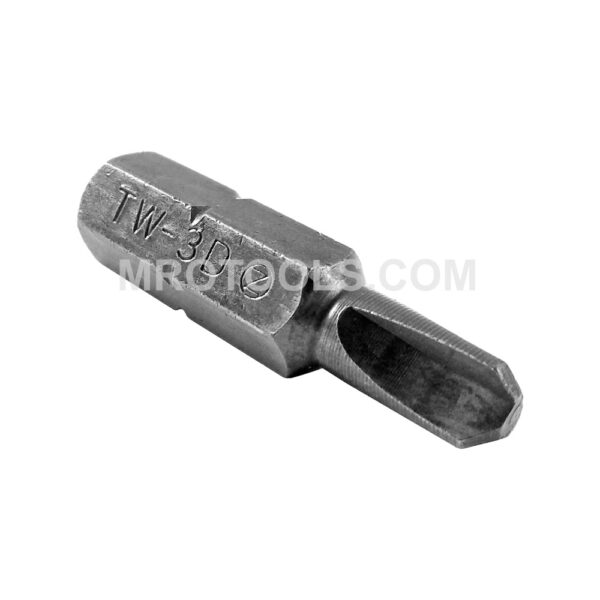 TW3D Zephyr Tool #3 Tri-Wing Insert Bit, 1/4'' Hex Shank