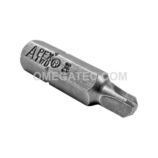 TWD-3 Apex Brand 1/4'' Tri-Wing #3 Insert Bits