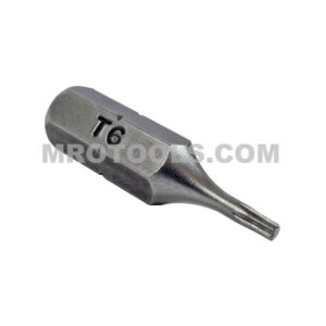 Z0T6X Zephyr Tool T-6 Torx Insert Bit, 1/4'' Hex Shank
