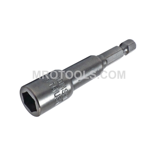 Z10MSHL-5/16 Zephyr Tool Magnetic Nutsetter, 1/4'' Male Power Shank