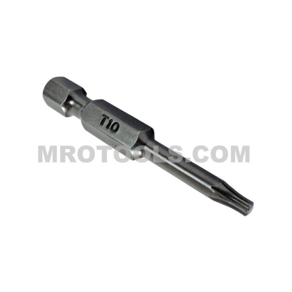 ZPT10X Zephyr Tool T-10 Torx Power Drive Bit, 1/4'' Hex Shank
