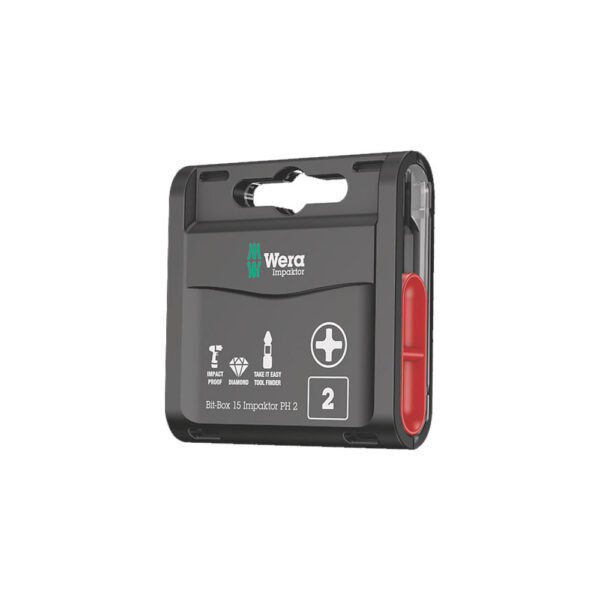 05057752001 Wera 15 Pc. Impaktor Phillips Bit-Box