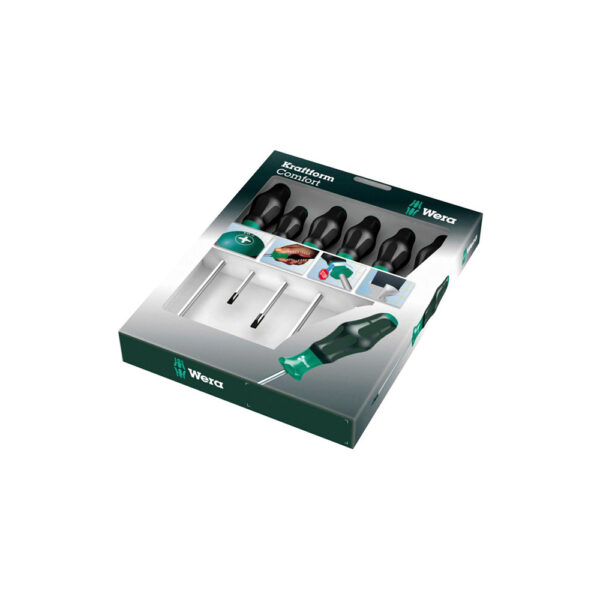 05031551001 Wera 6 Piece 1334/6 Kraftform Plus Screwdriver Set