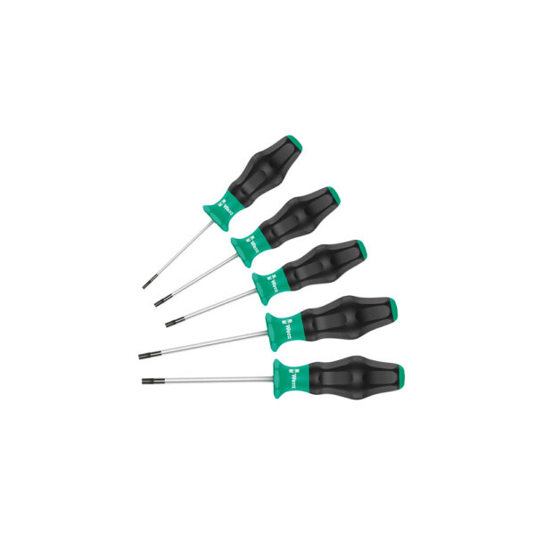 05345257001 Wera 5 Piece 1367/5 Kraftform Plus Torx Screwdriver Set