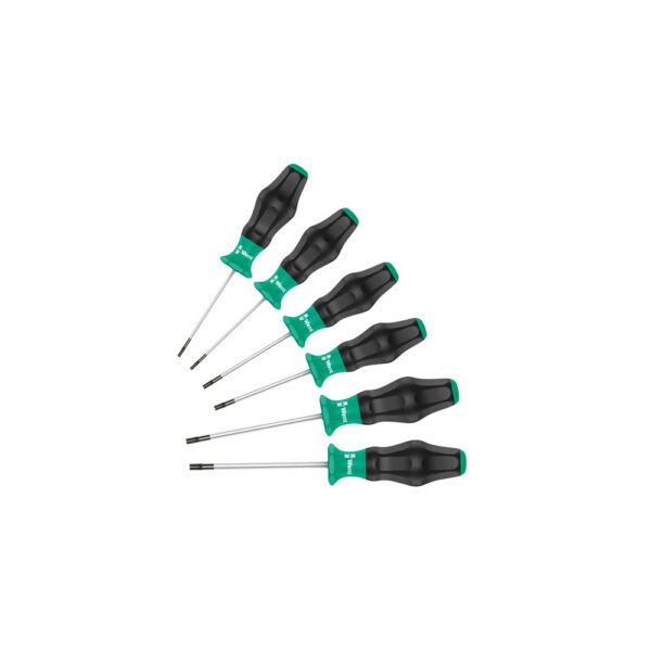 05345254001 Wera 6 Piece 1367/6 Kraftform Plus Torx Screwdriver Set