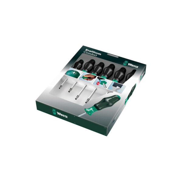 05031554001 Wera 6 Piece 1367/6 Kraftform Plus Torx Screwdriver Set