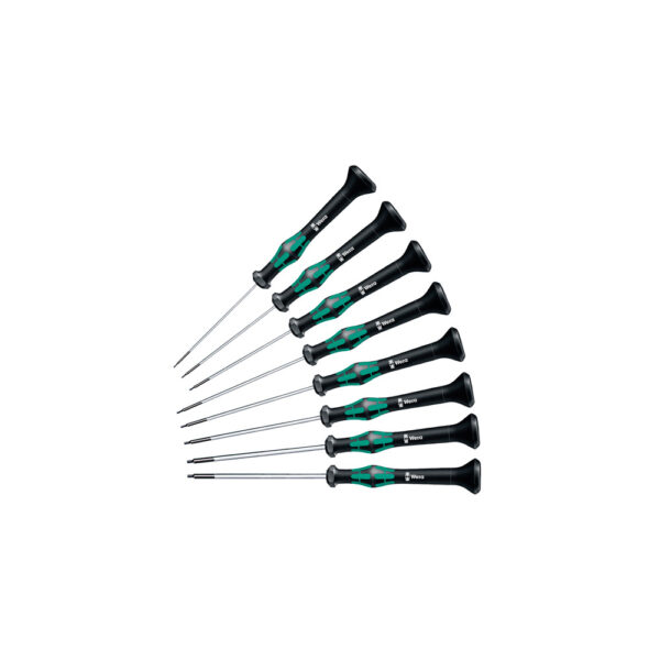 05345274001 Wera 8 Piece 2054/8 Kraftform Micro Hexagon Screwdriver Set