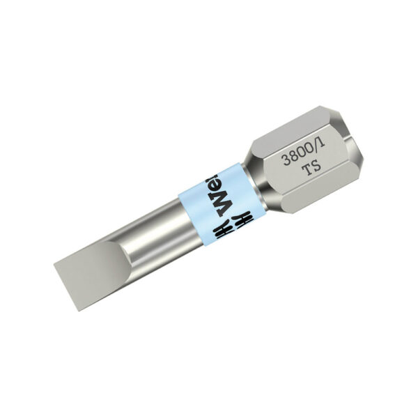 05071000001 Wera 3800/1 TS Slotted Stainless Steel 1/4'' Hex Insert Bit