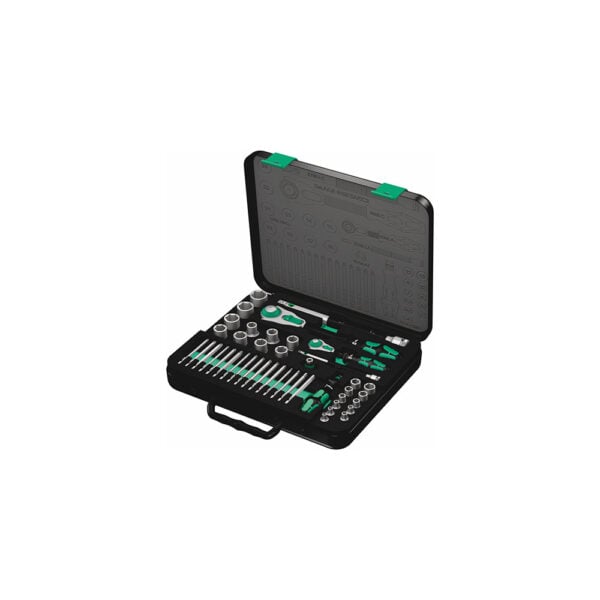 05160785001 Wera 43 Pc. 8100 SA/SC 2 1/4'' and 1/2'' Zyklop Metric Ratchet Set