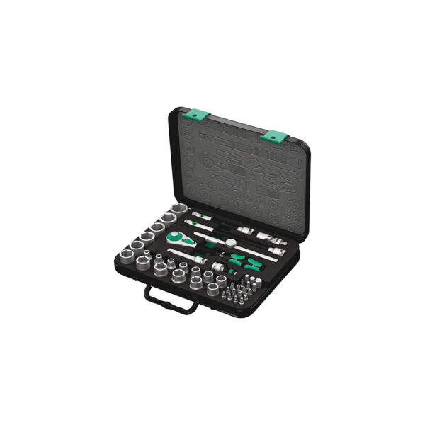 05003594001 Wera 43 Pc. 8100 SB 2 3/8'' Zyklop Metric Ratchet Set