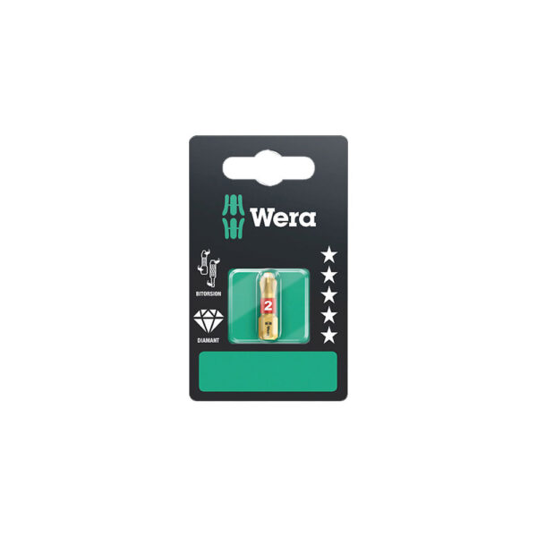 05073335001 Wera 851/1 #2 BDC SB 1/4'' Hex Phillips Insert Bit (2-Pack)