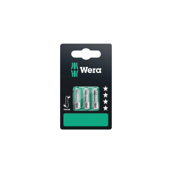 05073326001 Wera 851/1 TZ 1/4'' Hex SB Phillips Insert Bit (3-Pack)