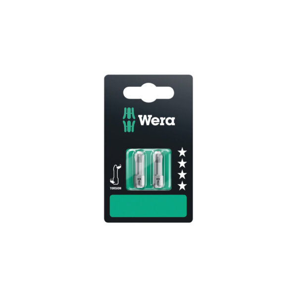 05073324001 Wera 851/1 #2 TZ 1/4'' Hex SB Phillips Insert Bit (2-Pack)