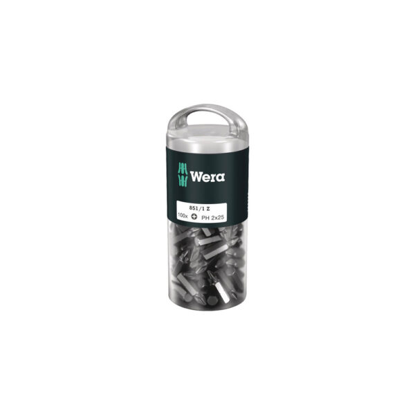 05072441001 Wera 851/1 #2 Z DIY 1/4'' Hex Phillips Insert Bit (100-Pack)