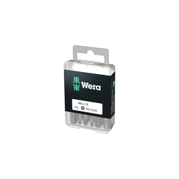 05072401001 Wera 851/1 #2 Z DIY 1/4'' Hex Phillips Insert Bit (10-Pack)